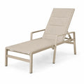 Sonnenliege Gartenliege verstellbar mit Armlehnen rechteckig Aluminium Taupe Beige mit PVC-beschichtetem Polyestergewebe 198 x 65 x 96 cm